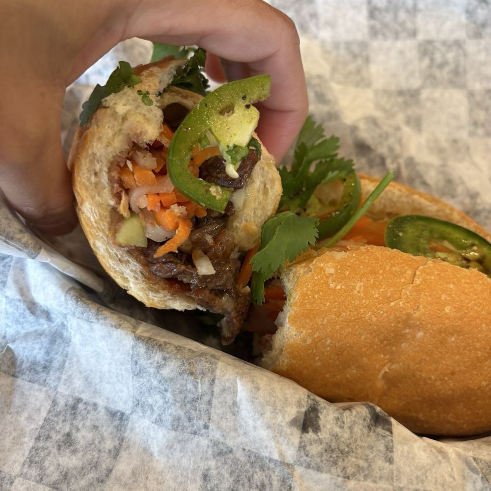 Basil & Sprout - Chargrilled Beef Short Ribs Sandwich - Vietnamese Near Me - Pensacola, Florida Basil & Sprout - Chargrilled Beef Short Ribs Sandwich - Vietnamese Near Me - Pensacola, Florida