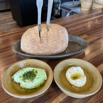 Esther's Kitchen - Sourdough bread with basil ricotta and butter - Italian Near Me - Las Vegas, Nevada