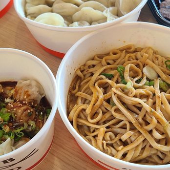 Bafang Dumpling - Spicy Wonton - You can taste the quality of the meat Signature Noodles- mild spicy and nutty - Bubble Tea Near Me - Temple City, California