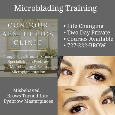 Microblading Training - Hello Future Microblading Artist! Thank you for inquiring about training with Contour Aesthetics Clinic! At this point you are Ready to Start your Prosperous Career in Eyebrow Microblading. You have seen my work and are in Love with this beautiful process. Microblading Training with me will give you the head start that you are looking for. You will be able to create the Most Natural looking Eyebrows for every client you work with. Private Training classes are 2 days. You may wonder why only two days? Well the reason is simple. This is an Exclusive, Private Training, with the Owner of Contour Aesthetics Clinic, Michelle. You will receive the personal attention you need and deserve. This business is an Art and I will show you everything that you’ll need to know. Contour Aesthetics Clinic will give you the skills you need to perfect your New Art. Practice makes perfect and that is something you will learn during our time together. Repetition is the key and a must after your training session in order for your Business to Thrive. Microblading Training - Hello Future Microblading Artist! Thank you for inquiring about training with Contour Aesthetics Clinic! At this point you are Ready to Start your Prosperous Career in Eyebrow Microblading. You have seen my work and are in Love with this beautiful process. Microblading Training with me will give you the head start that you are looking for. You will be able to create the Most Natural looking Eyebrows for every client you work with. Private Training classes are 2 days. You may wonder why only two days? Well the reason is simple. This is an Exclusive, Private Training, with the Owner of Contour Aesthetics Clinic, Michelle. You will receive the personal attention you need and deserve. This business is an Art and I will show you everything that you’ll need to know. Contour Aesthetics Clinic will give you the skills you need to perfect your New Art. Practice makes perfect and that is something you will learn during our time together. Repetition is the key and a must after your training session in order for your Business to Thrive.