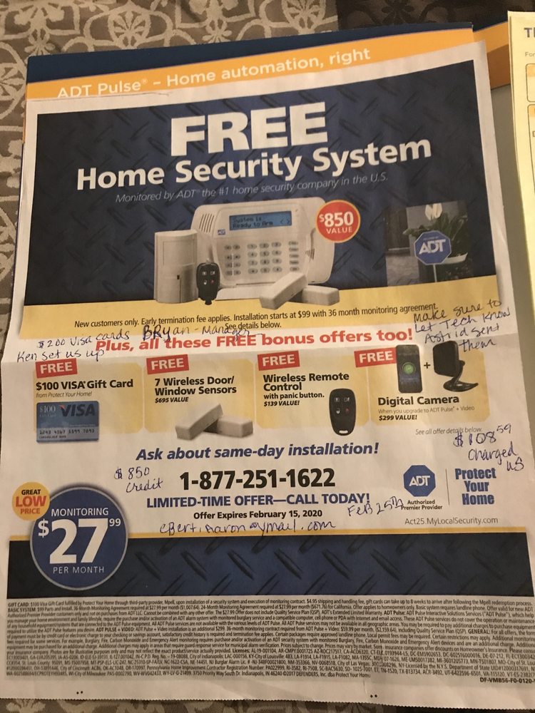 ADT SECURITY SERVICES Updated June 2024 18 Reviews 4 Limited