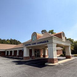 RIght side of the main entrance to Coastal Cure Cannabis.