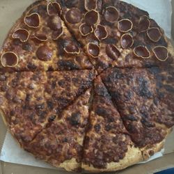 Piezoni's Pizza - My mind is blown that they actually passed this as acceptable and charged someone $16 for this garbage.