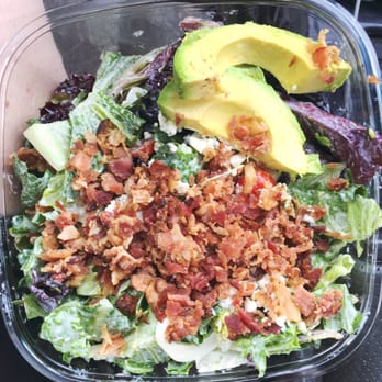 Salad and Go - Cobb salad. Lots of eggs and dressing tossed in. Excellent. Very fresh. - Salad Near Me - Gilbert, Arizona