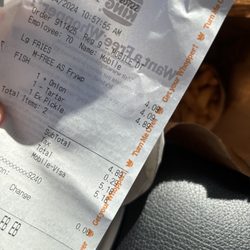Burger King - Fish and fries!
