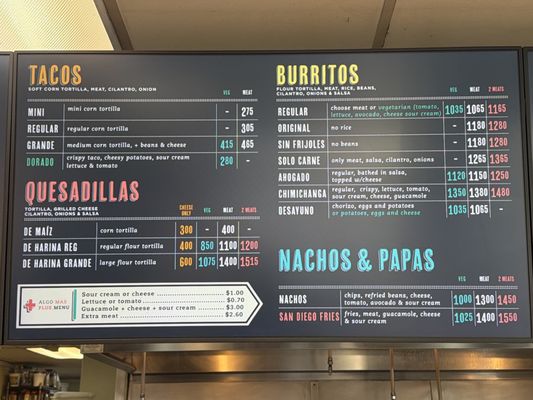 Menu photo 1 Taqueria Lorena's San Jose, CA Menu photo 1 Taqueria Lorena's San Jose, CA