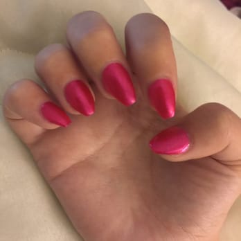Lovely Nails - The full set post-fix. Wish I'd caught a picture of the first mess, but imagine them about 2x as fat with an awful paint job. - Nail Salons Near Me - North Canton, Ohio
