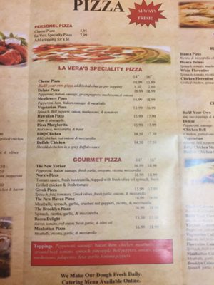 Menu photo 2 La Vera Pizzeria  Virginia Beach, VA