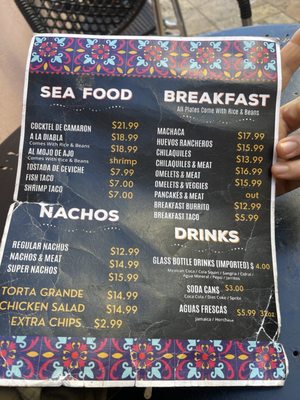 Menu photo 1 Casa Rossy Aptos, CA