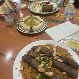 a plate of food on a table