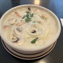 Tom Kha Soup with Shrimp - Good! But the mushrooms and onions could've been cooked a little longer. Tom Kha Soup with Shrimp - Good! But the mushrooms and onions could've been cooked a little longer.