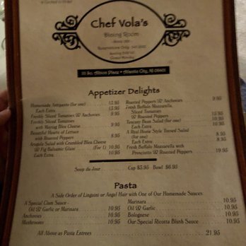 Chef Vola's - Italian Near Me - Atlantic City, New Jersey