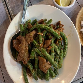 Mingalaba - Green Pan Fried String Beans with Beef - Burmese Near Me - Burlingame, California
