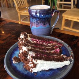 Chocolate cake is not that nice. A bit gummy like it's gluten free. Hot chocolate is decent.