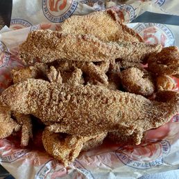 Catfish and jumbo shrimp basket Catfish and jumbo shrimp basket