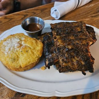 Ida Claire - Ribs and a Jalapeño Cheddar cornbread - Southern Near Me - Addison, Texas Ida Claire - Ribs and a Jalapeño Cheddar cornbread - Southern Near Me - Addison, Texas