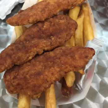 Amica Mutual Pavilion - The AMP - Chicken fingers. $9 - Stadiums & Arenas Near Me - Providence, Rhode Island