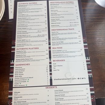 Sheeba Restaurant - West Dearborn - Menu - Halal Near Me - Dearborn, Michigan