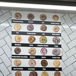 Liberty Bagels - Types of bagels