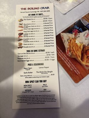 Menu photo 5 The Boiling Crab Cambridge, MA