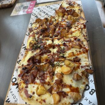Common Bond Bistro & Bakery - Bacon & Egg Flatbread - Bakeries Near Me - Spring, Texas Common Bond Bistro & Bakery - Bacon & Egg Flatbread - Bakeries Near Me - Spring, Texas