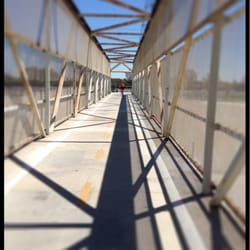 Bridge that connects San Gabriel Trail to Coyote Creek Trail. Headed towards CC.
