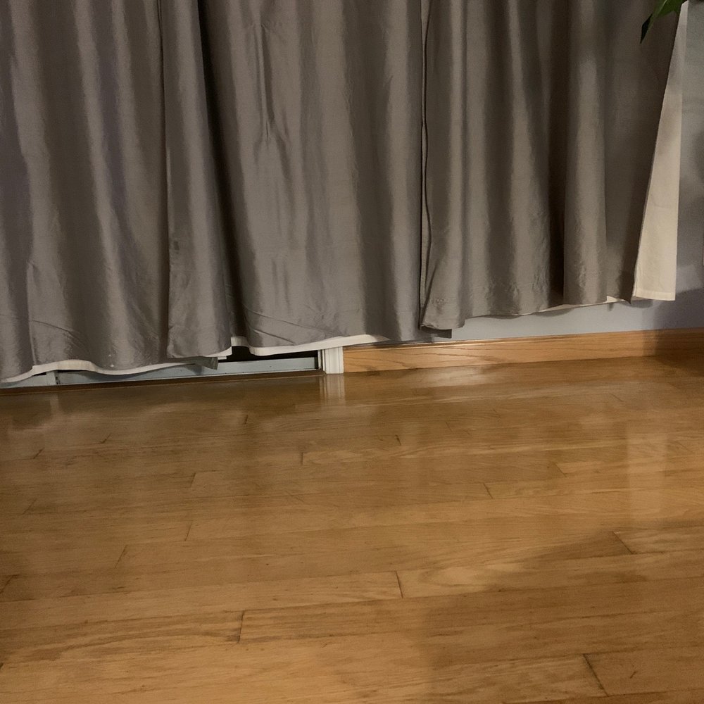 Valences are different length & they all shrink and not touching floor Valences are different length & they all shrink and not touching floor