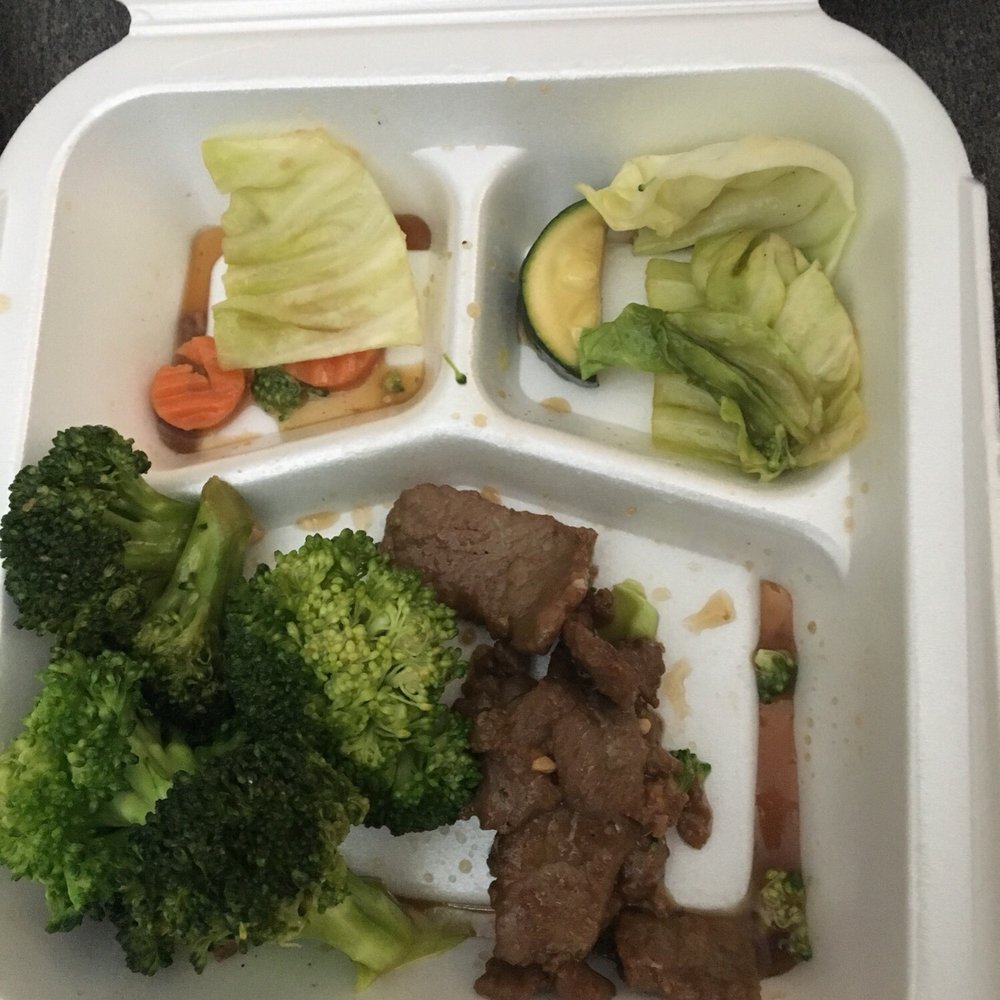 Panda Express - The mixed steamed veggies were overloaded with the broccoli. - Chinese Near Me - Vacaville, California