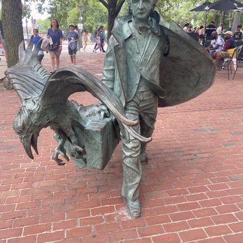 Edgar Allan Poe Statue - Public Art Near Me - Boston, Massachusetts