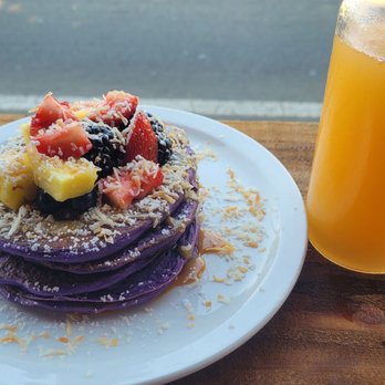 Midtown Spirits - UBE pancakes- they had cajeta in the middle. Not overwhelmingly sweet. - Bars Near Me - Sacramento, California Midtown Spirits - UBE pancakes- they had cajeta in the middle. Not overwhelmingly sweet. - Bars Near Me - Sacramento, California
