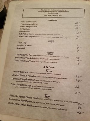 Menu photo 2 Dario's Restaurant Rockville Centre, NY Menu photo 2 Dario's Restaurant Rockville Centre, NY