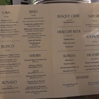 Como Taperia - Drink menu - Tapas Bars Near Me - Vancouver, British Columbia Como Taperia - Drink menu - Tapas Bars Near Me - Vancouver, British Columbia