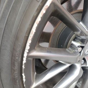 Alex Fix Wheels - Q60 ipl wheels before, look at how deep it was. - Wheel & Rim Repair Near Me - Downey, California