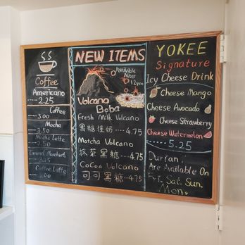 Yokee Milk Tea - Updated board - Bubble Tea Near Me - Oakland, California Yokee Milk Tea - Updated board - Bubble Tea Near Me - Oakland, California