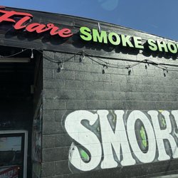 Flare Smoke Shop - Building sign