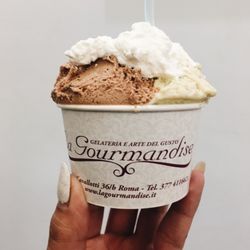 La Gourmandise - their pistachio flavors are so rich and tasty and I actually liked this malty chocolate flavor!
