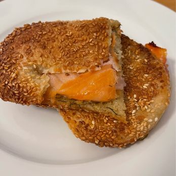K'Far Cafe - Smoked salmon Jerusalem bagel - Cafes Near Me - Philadelphia, Pennsylvania