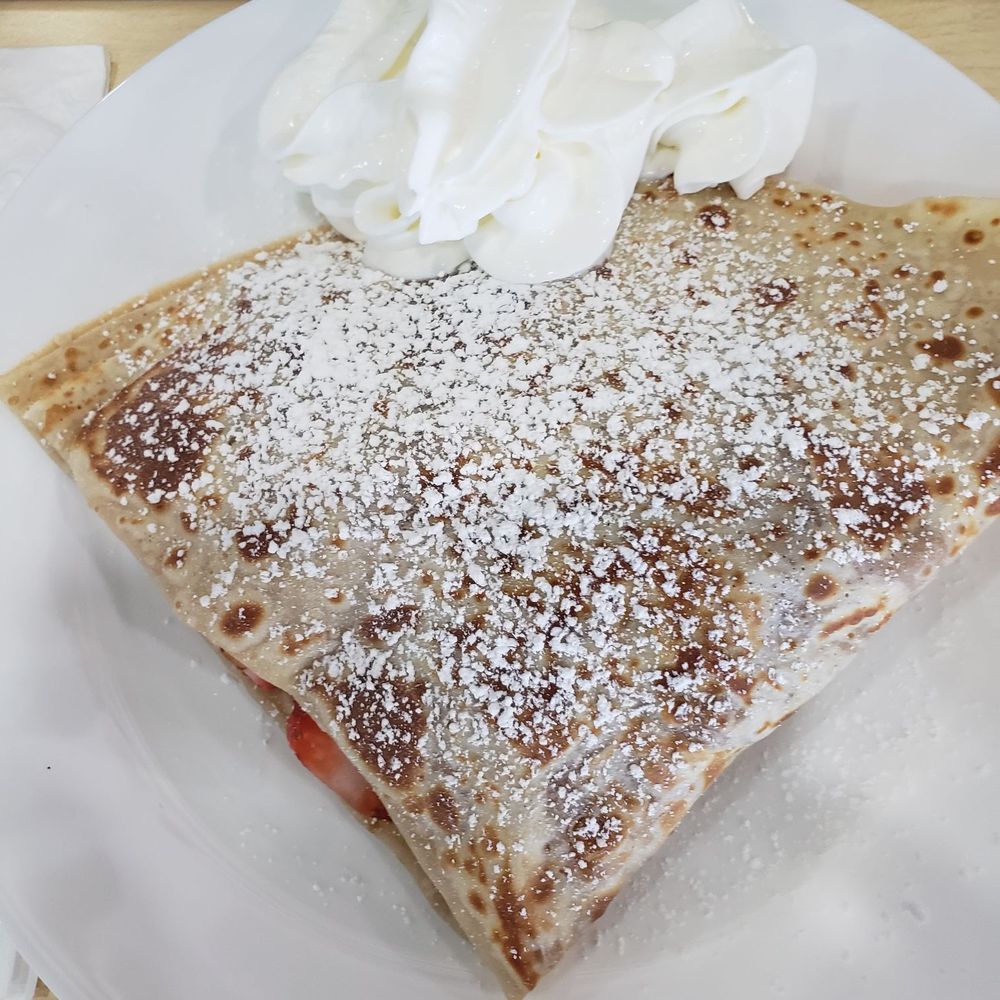 Stuffed Crepe - Fresh strawberries stuffed crepe so fresh and delicious - Creperies Near Me - Santa Clarita, California Stuffed Crepe - Fresh strawberries stuffed crepe so fresh and delicious - Creperies Near Me - Santa Clarita, California