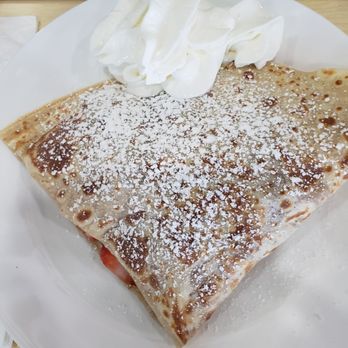 Stuffed Crepe - Fresh strawberries stuffed crepe so fresh and delicious - Creperies Near Me - Santa Clarita, California Stuffed Crepe - Fresh strawberries stuffed crepe so fresh and delicious - Creperies Near Me - Santa Clarita, California
