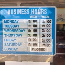 Kountry Bakery - Hours of operation