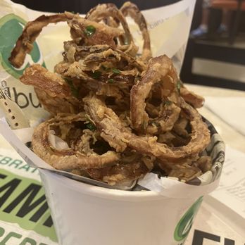 Wahlburgers - Onion rings. - American Near Me - Cabazon, California Wahlburgers - Onion rings. - American Near Me - Cabazon, California