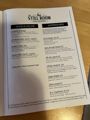 Menu photo 5 The Still Room Missoula, MT Menu photo 5 The Still Room Missoula, MT
