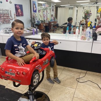 Kim's Salon - My twins before a cut and after a cut by Kim. - Hair Salons Near Me - Roseville, California