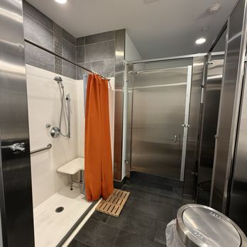 CorePower Yoga - USC Village - 1 shower and 2 bathroom stalls - Yoga Near Me - Los Angeles, California CorePower Yoga - USC Village - 1 shower and 2 bathroom stalls - Yoga Near Me - Los Angeles, California