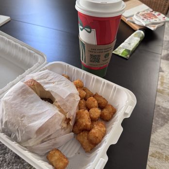 Eggsactly - Breakfast Banh Mi with tater tots - Breakfast & Brunch Near Me - Queens, New York Eggsactly - Breakfast Banh Mi with tater tots - Breakfast & Brunch Near Me - Queens, New York