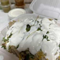 Alejandros Mexican Food - Carnitas Bowl w/ sour cream