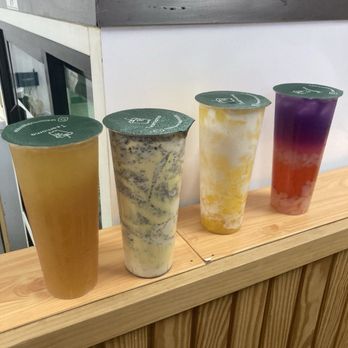 Tea Momo - A1. Jasmine Green Tea  B2. Oreo Creme Brulee Matcha Latte F3. Mango Coconut Tornado  E2. Mango Galaxy - Bubble Tea Near Me - Cathedral City, California