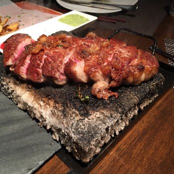 AnQi Bistro - Ribeye Steak on Sizzling Salt - Asian Fusion Near Me - Costa Mesa, California AnQi Bistro - Ribeye Steak on Sizzling Salt - Asian Fusion Near Me - Costa Mesa, California