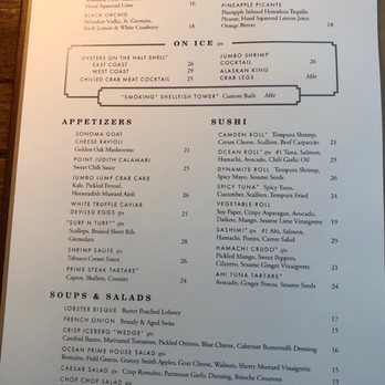 Ocean Prime - Menu page 2 - Seafood Near Me - Beverly Hills, California Ocean Prime - Menu page 2 - Seafood Near Me - Beverly Hills, California