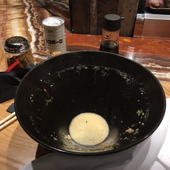 Tokio - The aftermath. Do you see how deep this vessel is, though!? - Ramen Near Me - Denver, Colorado Tokio - The aftermath. Do you see how deep this vessel is, though!? - Ramen Near Me - Denver, Colorado